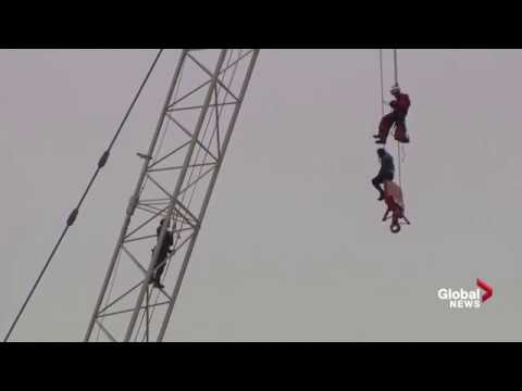 woman rescued from crane in toronto arrested for mischief youtube hqdefault?sqp= oaymwEWCKgBEF5IWvKriqkDCQgBFQAAiEIYAQ==&rs=AOn4CLChVqmhzbbQF8jutefxOje _oxFvw woman rescued from crane in toronto arrested for mischief youtube